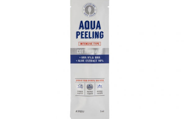 Ватная палочка для пилинга `A`PIEU` AQUA PEELING c 8% AHA и BHA-кислотами и экстрактом алоэ вера (интенсивного действия) 3 мл